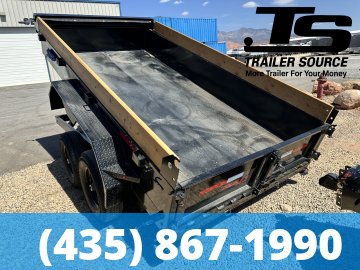 6x12 Double A Excel Series ELP Dump Trailer - 20" Sides - 11.5K GVWR