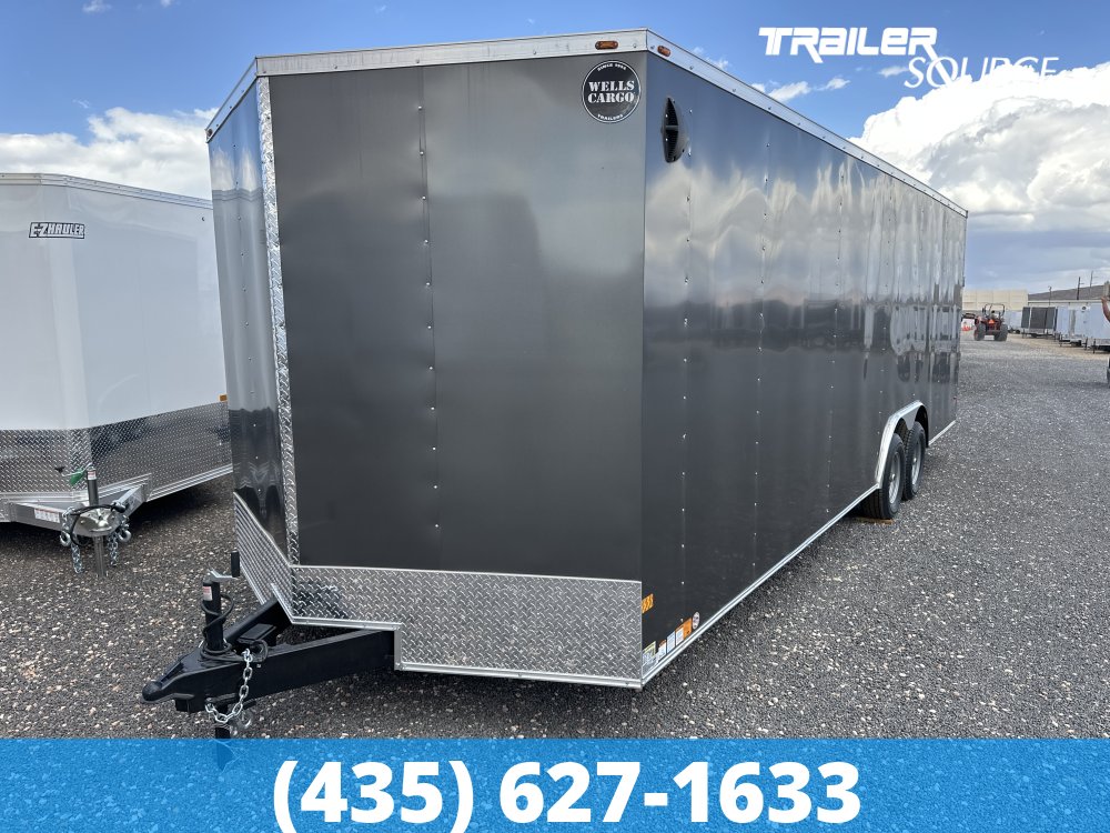 8.5x24 Wells Cargo Fast Trac Deluxe 7'0" Interior 10K Tandem Axle Enclosed Cargo