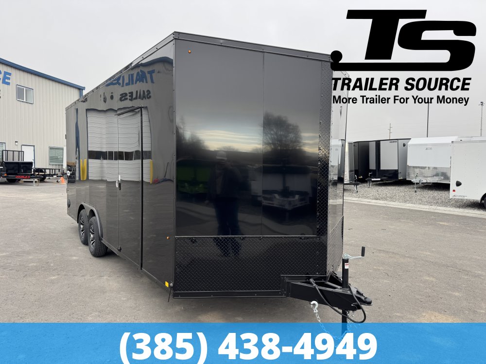 8.5x20 Look Element SE Enclosed Cargo Trailer - 7'6" Interior - 10K GVWR - .080 PolyCor, Alloy Wheels, Black Out Package