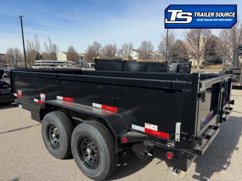 7x14 Top Hat DE Dump Trailer - 24" Sides - 14K GVWR -