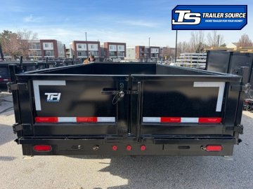 7x14 Top Hat DE Dump Trailer - 24" Sides - 14K GVWR -