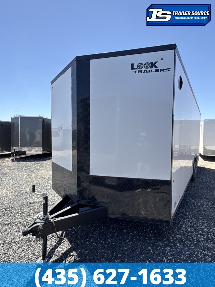8.5x24 Look ST DLX Enclosed Cargo Trailer - 7'0" Interior - 10K GVWR - .080 PolyCor, Alloy Wheels, Black Out Package