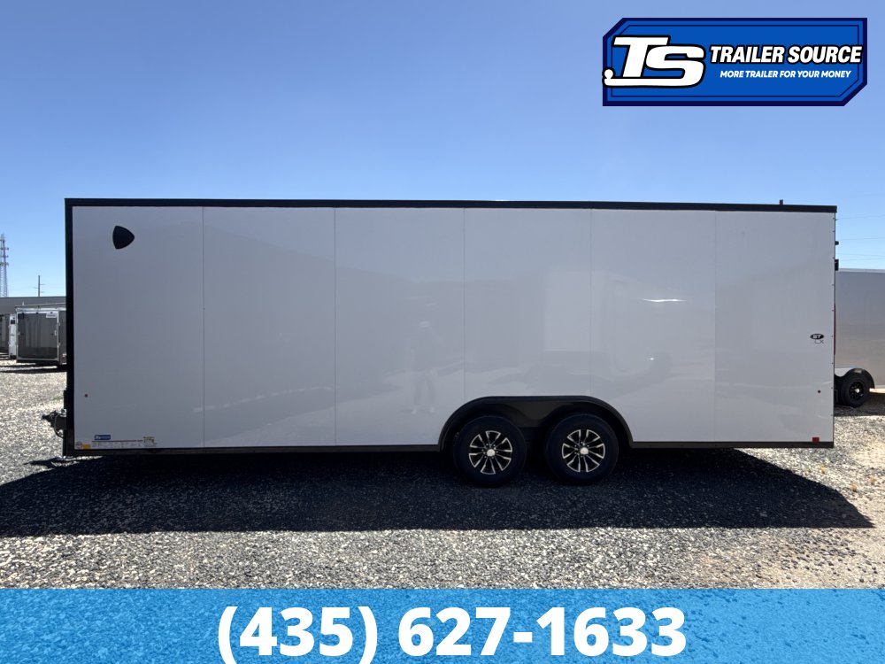 8.5x24 Look ST DLX Enclosed Cargo Trailer - 7'0" Interior - 10K GVWR - .080 PolyCor, Alloy Wheels, Black Out Package