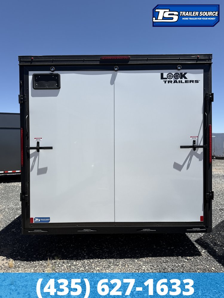 8.5x24 Look ST DLX Enclosed Cargo Trailer - 7'0" Interior - 10K GVWR - .080 PolyCor, Alloy Wheels, Black Out Package