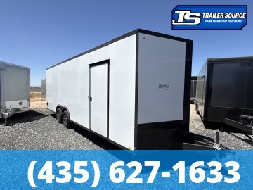 8.5x24 Look ST DLX Enclosed Cargo Trailer - 7'0" Interior - 10K GVWR - .080 PolyCor, Alloy Wheels, Black Out Package