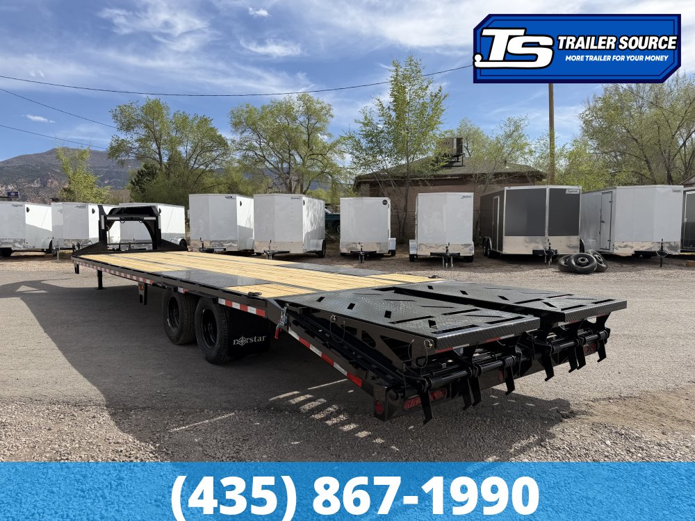 8.5x32 Norstar Iron Bull FXG Gooseneck Equipment Trailer - 22K GVWR - Engineered Neck, Max Ramps