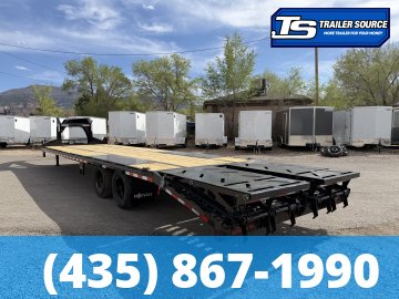 8.5x32 Norstar Iron Bull FXG Gooseneck Equipment Trailer - 22K GVWR - Engineered Neck, Max Ramps