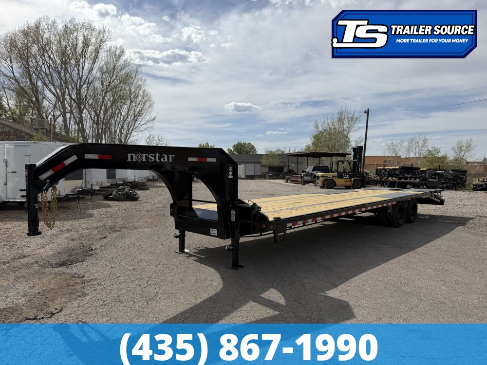 8.5x32 Norstar Iron Bull FXG Gooseneck Equipment Trailer - 22K GVWR - Engineered Neck, Max Ramps