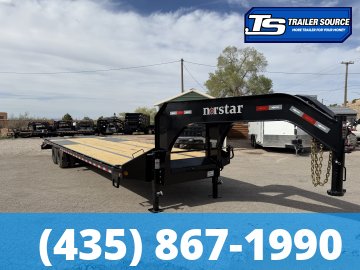8.5x32 Norstar Iron Bull FXG Gooseneck Equipment Trailer - 22K GVWR - Engineered Neck, Max Ramps