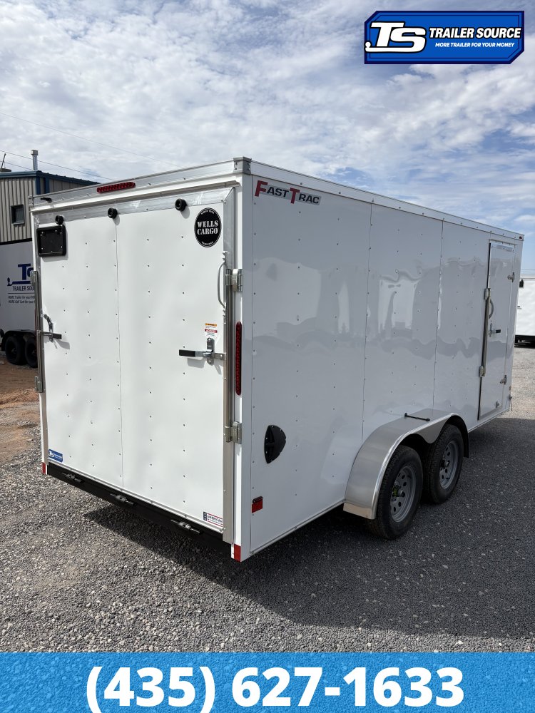 7x16 Wells Cargo FastTrac Enclosed Cargo Trailer - 6'6" Interior - 7K GVWR -