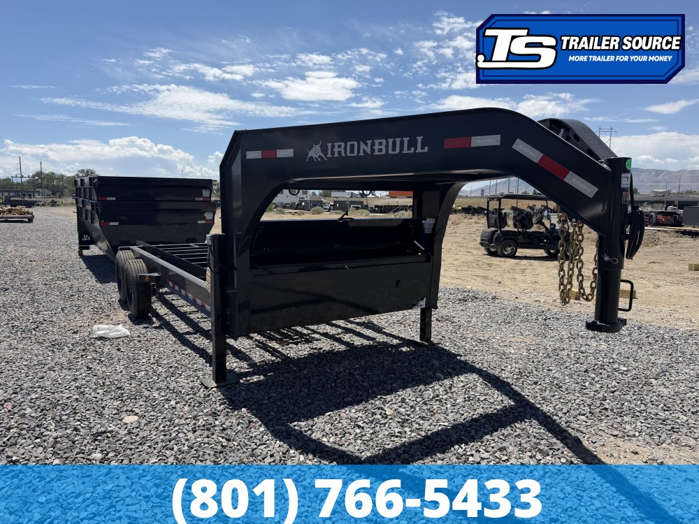 7x16 Iron Bull DBG Gooseneck Roll Off Trailer