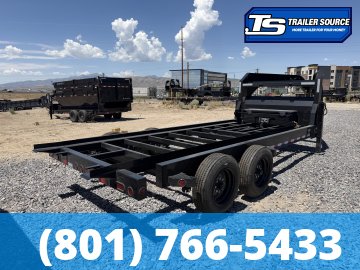 7x16 Iron Bull DBG Gooseneck Roll Off Trailer - 16K GVWR - Engineered Neck, Hydraulic Jack(s)