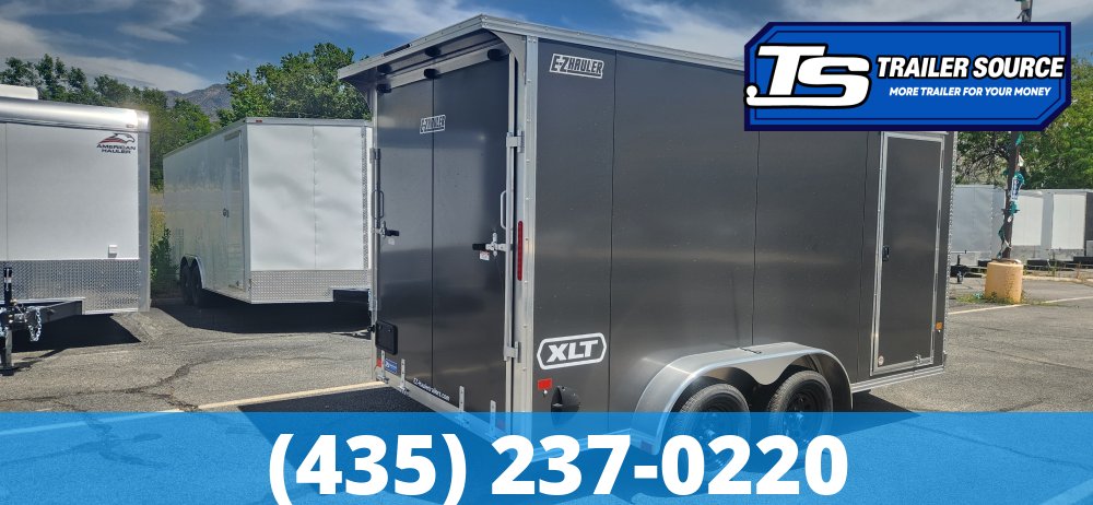 7x14 Alcom EZ Hauler XLT Aluminum Enclosed Cargo Trailer - 7'0" Interior - 7K GVWR - .080 PolyCor, Translucent Roof