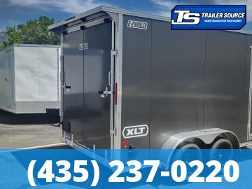 7x14 Alcom EZ Hauler XLT Aluminum Enclosed Cargo Trailer - 7'0" Interior - 7K GVWR - .080 PolyCor, Translucent Roof