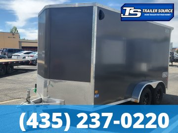 7x14 Alcom EZ Hauler XLT Aluminum Enclosed Cargo Trailer - 7'0" Interior - 7K GVWR - .080 PolyCor, Translucent Roof