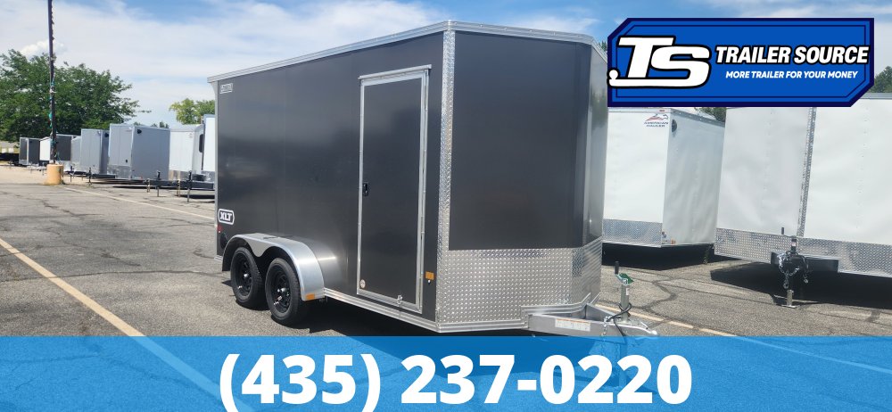 7x14 Alcom EZ Hauler XLT Aluminum Enclosed Cargo Trailer - 7'0" Interior - 7K GVWR - .080 PolyCor, Translucent Roof