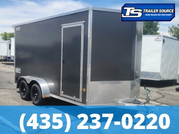 7x14 Alcom EZ Hauler XLT Aluminum Enclosed Cargo Trailer - 7'0" Interior - 7K GVWR - .080 PolyCor, Translucent Roof