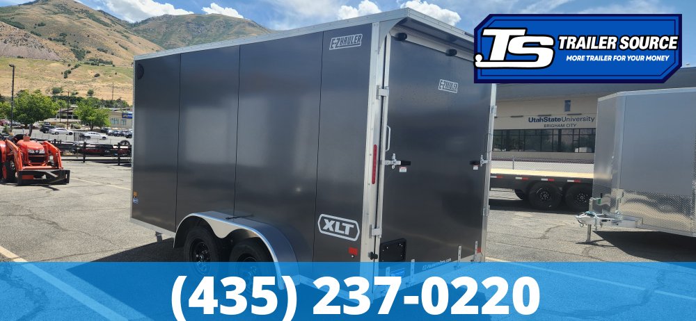 7x14 Alcom EZ Hauler XLT Aluminum Enclosed Cargo Trailer - 7'0" Interior - 7K GVWR - .080 PolyCor, Translucent Roof