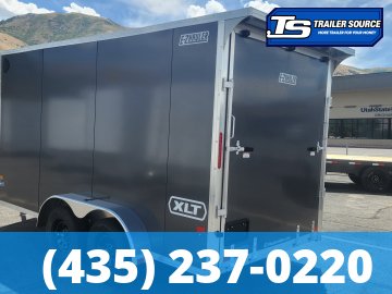7x14 Alcom EZ Hauler XLT Aluminum Enclosed Cargo Trailer - 7'0" Interior - 7K GVWR - .080 PolyCor, Translucent Roof