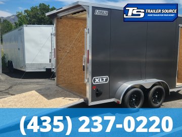 7x14 Alcom EZ Hauler XLT Aluminum Enclosed Cargo Trailer - 7'0" Interior - 7K GVWR - .080 PolyCor, Translucent Roof