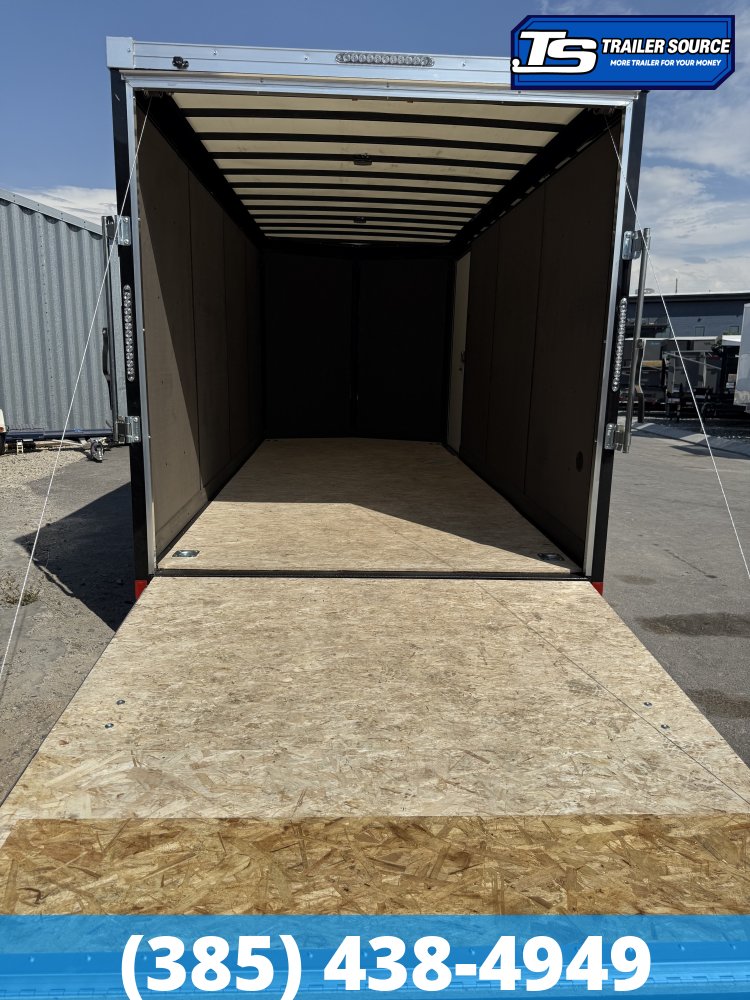 7x16 Wells Cargo Road Force Enclosed Cargo Trailer - 7'0" Interior - 3.5K GVWR - .080 PolyCor, Translucent Roof