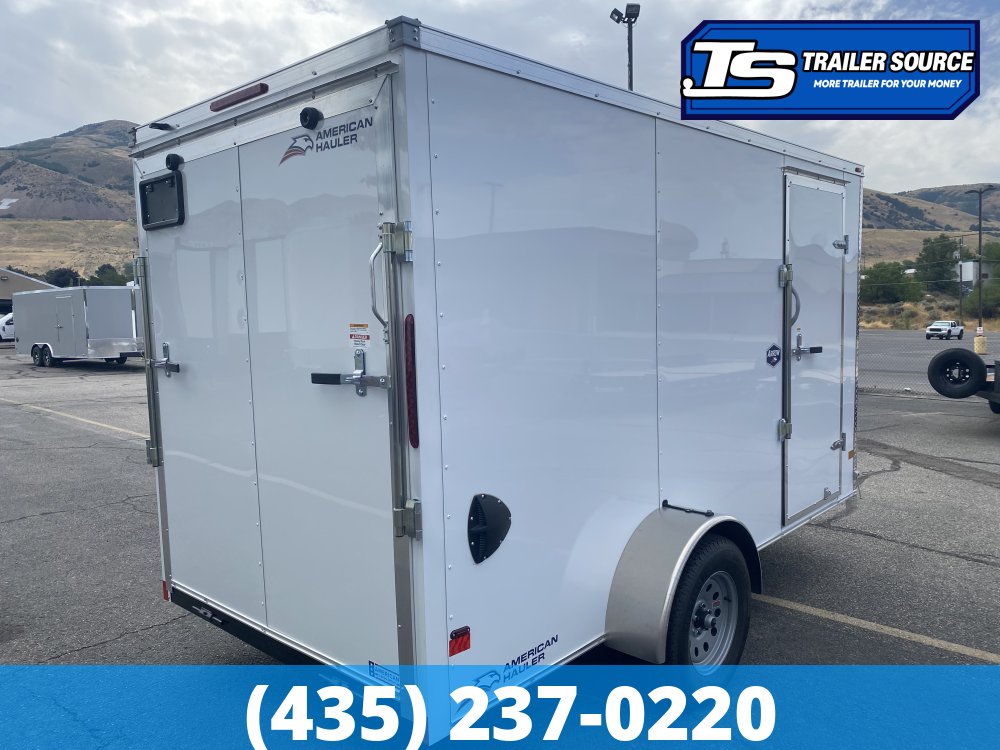 6x12 American Hauler Arrow Enclosed Cargo Trailer - 6'6" Interior - 3.5K GVWR - .080 PolyCor, Ramp Door, Ramp Extension