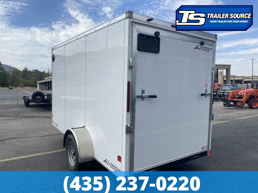 6x12 American Hauler Arrow Enclosed Cargo Trailer - 6'6" Interior - 3.5K GVWR - .080 PolyCor, Ramp Door, Ramp Extension