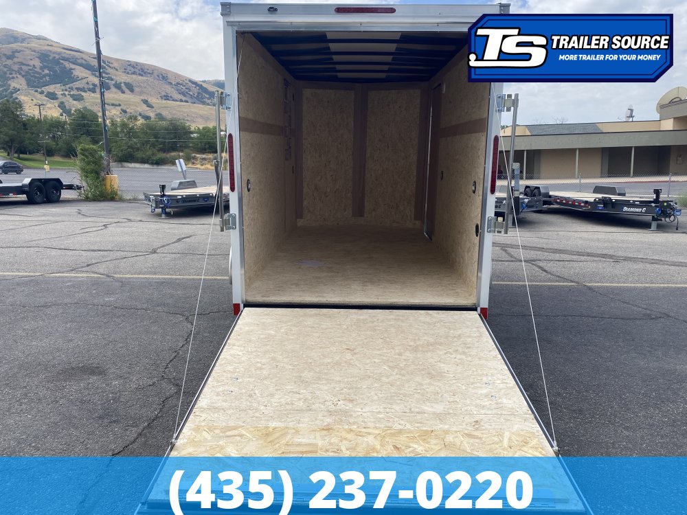 6x12 American Hauler Arrow Enclosed Cargo Trailer - 6'6" Interior - 3.5K GVWR - .080 PolyCor, Ramp Door, Ramp Extension