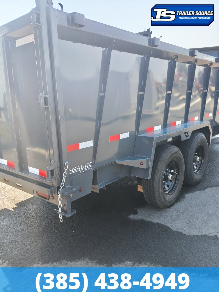 7x16 Lamar DT Dump Trailer - 48" Sides - 14K GVWR - Telescopic