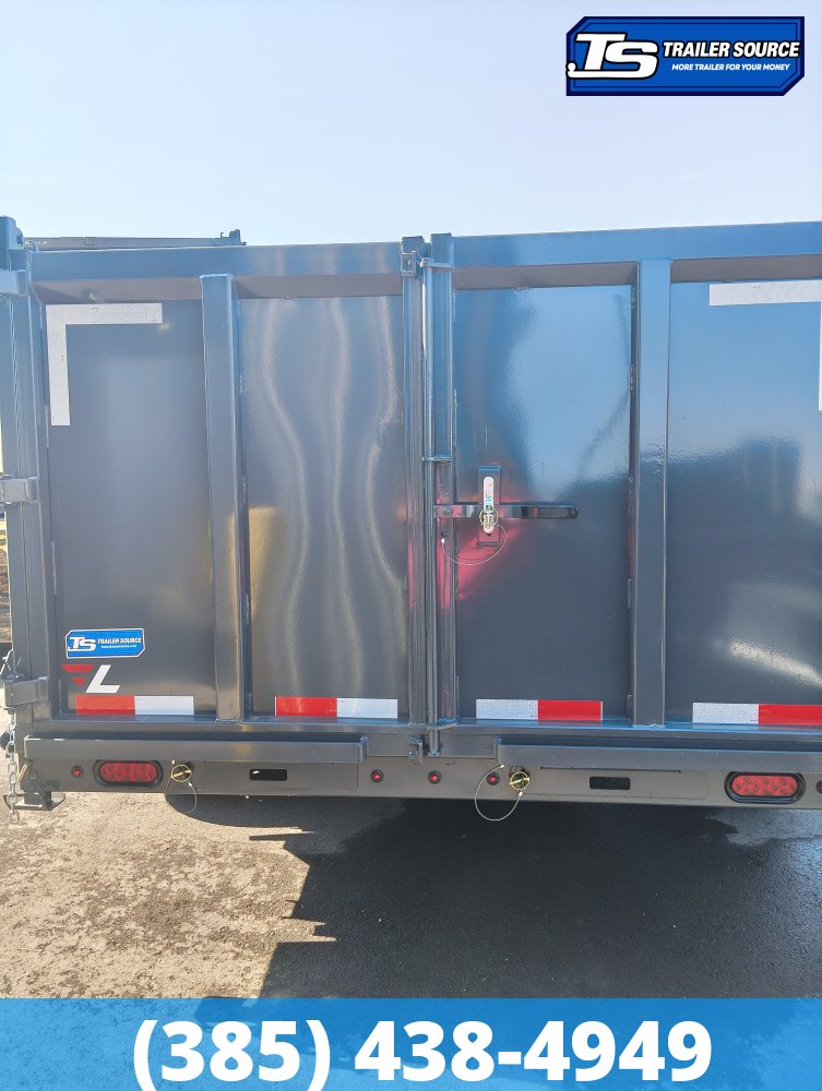 7x16 Lamar DT Dump Trailer - 48" Sides - 14K GVWR - Telescopic