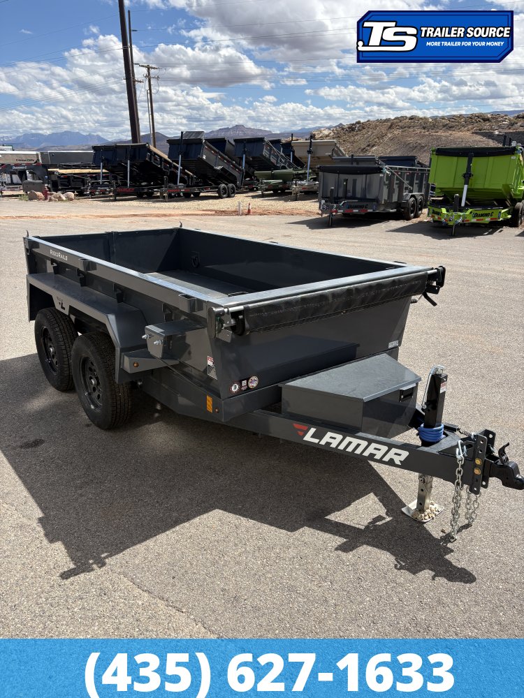 5x10 Lamar DS Dump Trailer - 18" Sides - 7K GVWR -