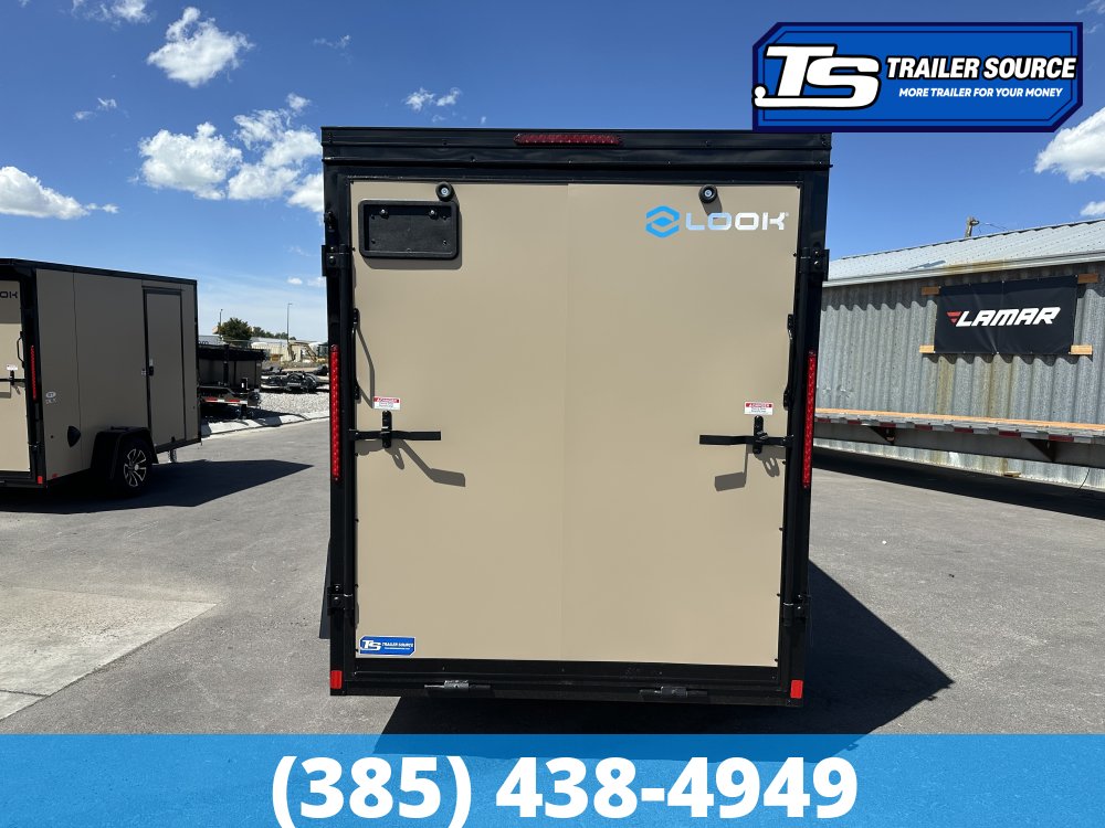 6x10 Look ST DLX Enclosed Cargo Trailer - 6'6" Interior - 3.5K GVWR - .080 PolyCor, Black Out Package