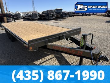 8.5x22 Double A Pro Series HB Deckover Equipment Trailer -  15.4K GVWR -