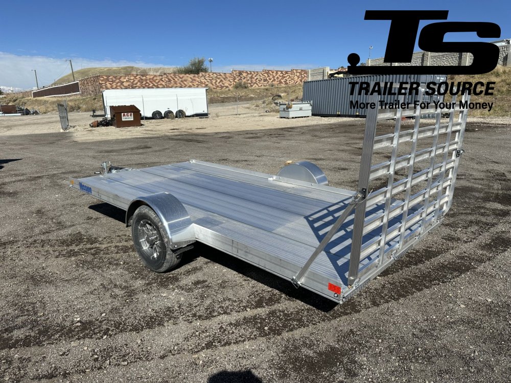 7x14 Alcom Flex Haul Utility Utility Trailer - 3.5K GVWR Alloy Wheels