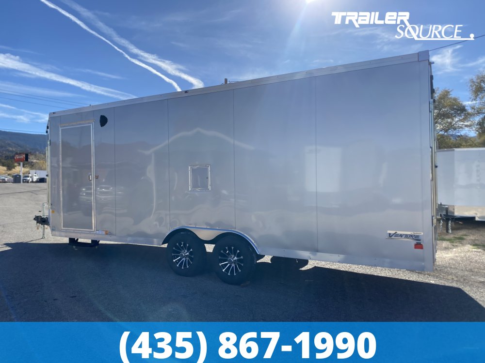 8.5x28 Haulmark Venture 7'6" Interior 10K Tandem Axle Snowmobile