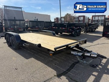 7x16 Top Hat BCH Flatbed Car Hauler
