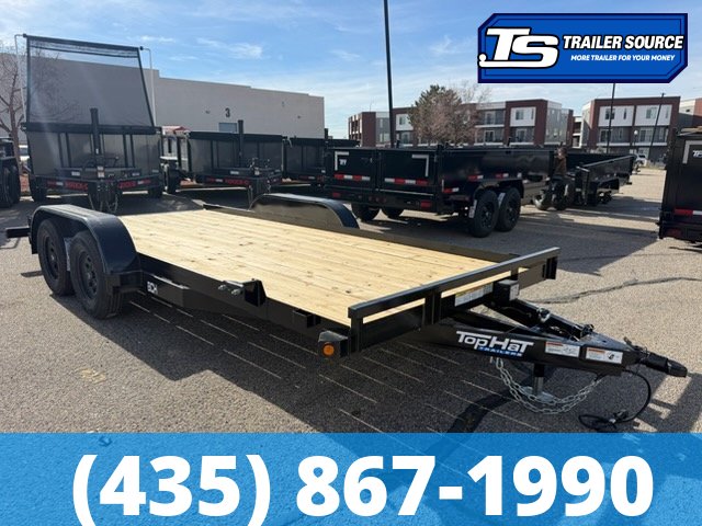 7x16 Top Hat BCH Flatbed Car Hauler