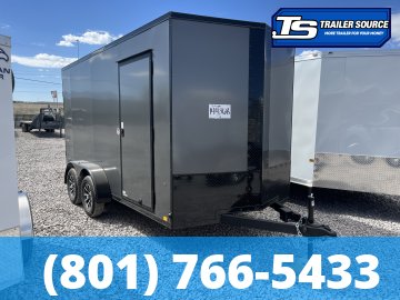 7x14 Cargo Express EX Series DLX Enclosed Cargo Trailer - 7'0" Interior - 7K GVWR - .080 PolyCor, Alloy Wheels