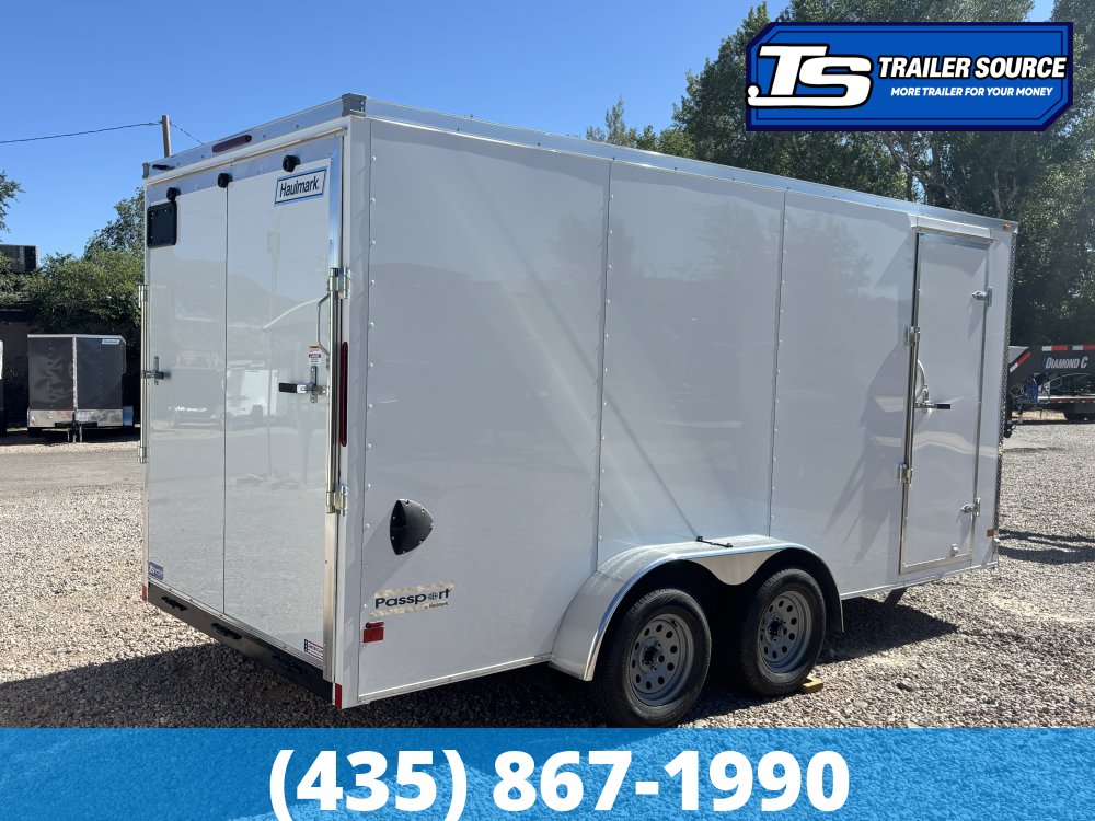 7x16 Haulmark Passport Enclosed Cargo Trailer - 7'0" Interior - 7K GVWR -