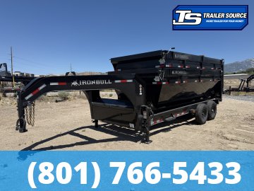 7x16 Iron Bull DBG Gooseneck Roll Off Trailer