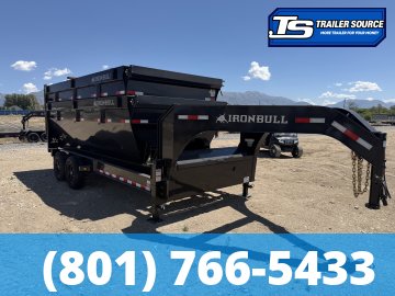 7x16 Iron Bull DBG Gooseneck Roll Off Trailer - 14K GVWR - Engineered Neck
