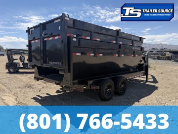 7x16 Iron Bull DBG Gooseneck Roll Off Trailer - 14K GVWR - Engineered Neck