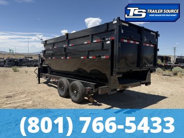 7x16 Iron Bull DBG Gooseneck Roll Off Trailer - 14K GVWR - Engineered Neck