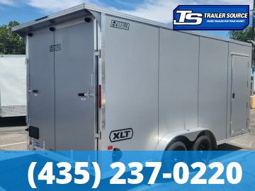 7.5x14 Alcom EZ Hauler XLT Aluminum Enclosed Cargo Trailer - 7'0" Interior - 7K GVWR - .080 PolyCor, Translucent Roof