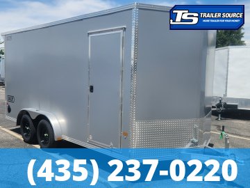 7.5x14 Alcom EZ Hauler XLT Aluminum Enclosed Cargo Trailer - 7'0" Interior - 7K GVWR - .080 PolyCor, Translucent Roof