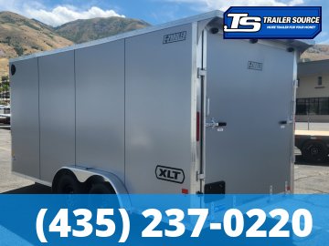 7.5x14 Alcom EZ Hauler XLT Aluminum Enclosed Cargo Trailer - 7'0" Interior - 7K GVWR - .080 PolyCor, Translucent Roof