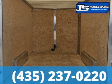 7.5x14 Alcom EZ Hauler XLT Aluminum Enclosed Cargo Trailer - 7'0" Interior - 7K GVWR - .080 PolyCor, Translucent Roof