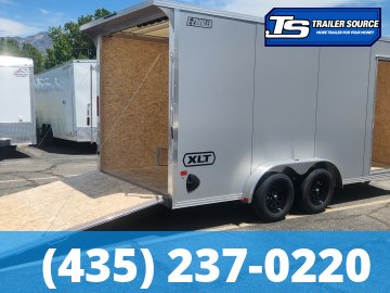 7.5x14 Alcom EZ Hauler XLT Aluminum Enclosed Cargo Trailer - 7'0" Interior - 7K GVWR - .080 PolyCor, Translucent Roof