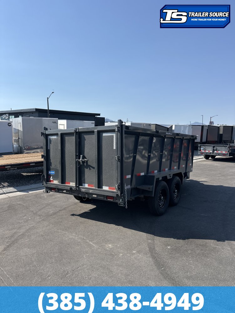 7x14 Lamar DT Dump Trailer - 48" Sides - 14K GVWR - Telescopic