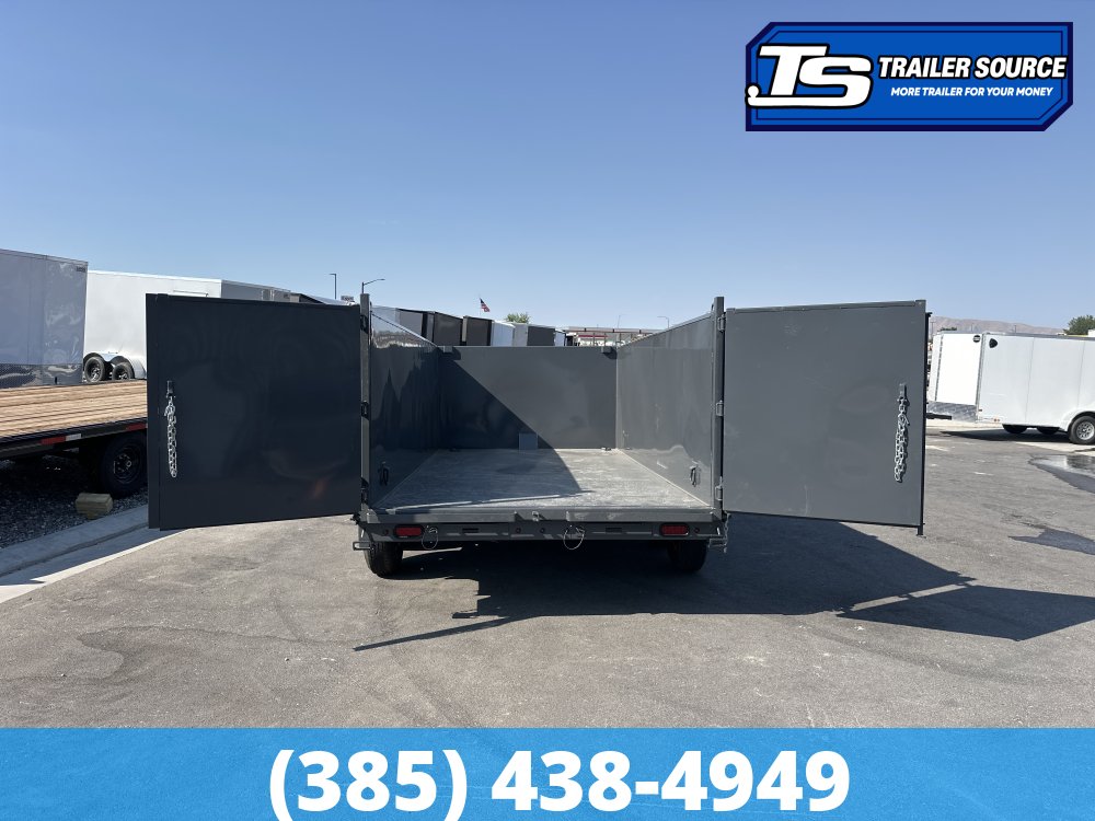 7x14 Lamar DT Dump Trailer - 48" Sides - 14K GVWR - Telescopic